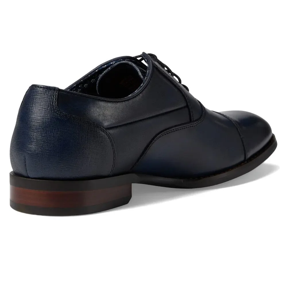 STACY ADAMS KALLUM CAP TOE OXFORD NAVY 14 W